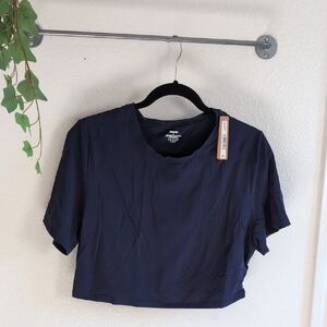 SKIMS Navy Women's Crop Top 4X